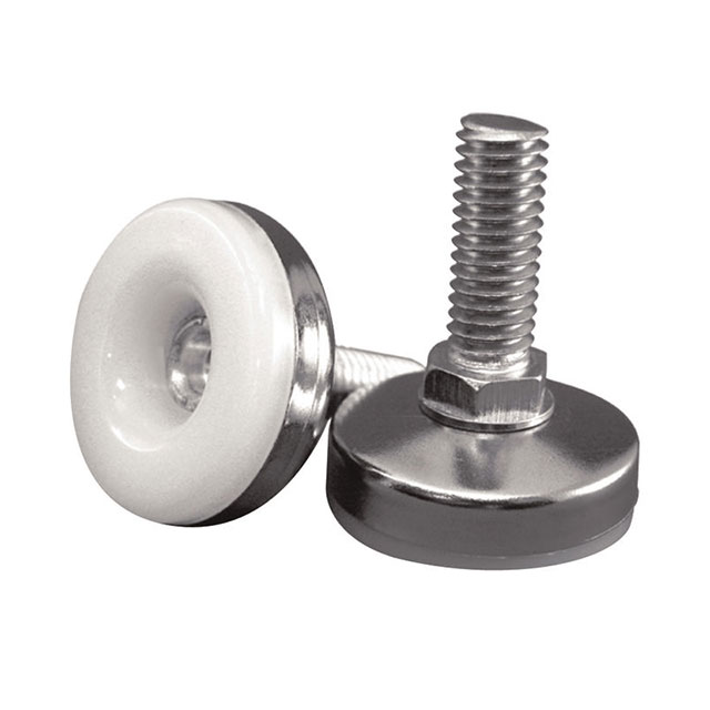 FOOT CYLINDRICAL 1.375" DIA WHT【AFE1010A】