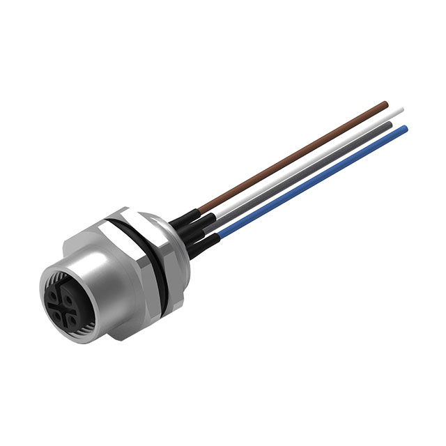 CIRC CBL 4POS PLUG TO WIRE 1.64'【643362100604】