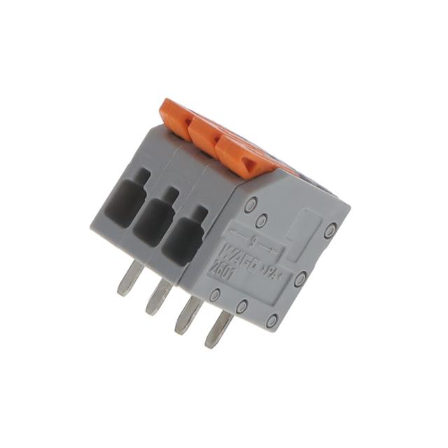 【2601-1103】TERM BLK PCB LEVER 3.5MM 3POS