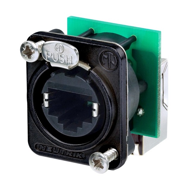 【NE8FDP-R-B】RECEPTACLE ETHERCON CAT5E D SERI