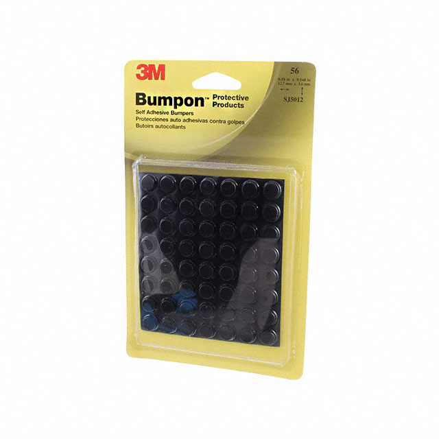 【SJ-5012-BLACK-PACK】BUMPER CYL .5" DIA BLK 1=56 PC
