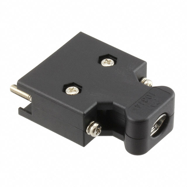 【10314-52A0-008】CONN BACKSHELL 14POS 180DEG BLK
