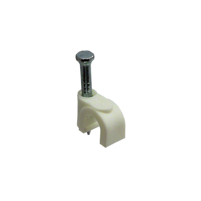 【25-7250】CBL CLIP U-TYPE WHITE FASTENER