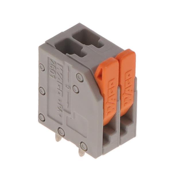【2601-3102】TERM BLK PCB LEVER 3.5MM 2POS