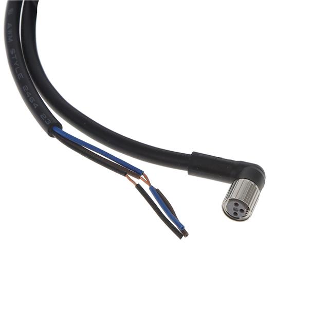 【XS3F-M8PVC3A2M】CBL 3POS PLUG RA TO WIRE 6.56'