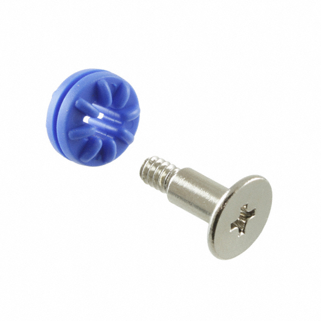 【776】SCREW GROMMET #6-32 RUBBER BLUE