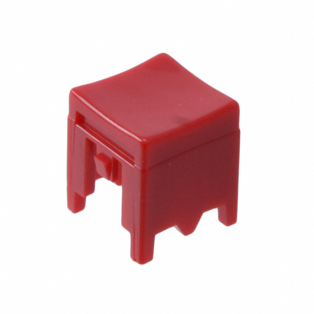 【P23491】CAP PUSHBUTTON SQUARE RED