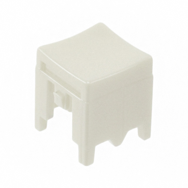 【P23495】CAP PUSHBUTTON SQUARE WHITE