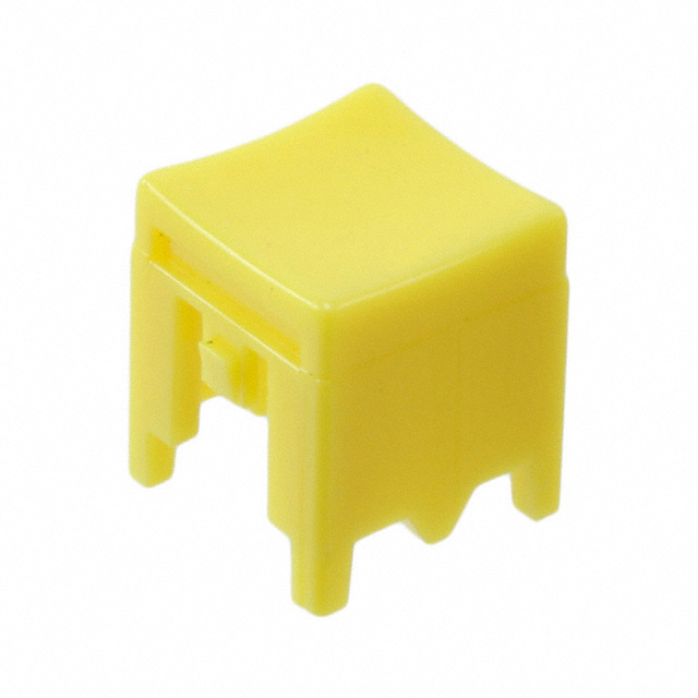 【P23498】CAP PUSHBUTTON SQUARE YELLOW