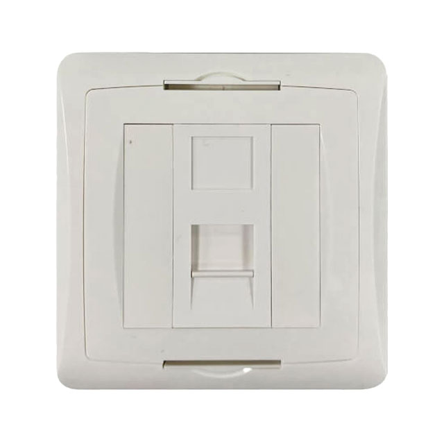 【N042U-WK1-S】1-PORT UK-STYLE WALL PLATE, UNLO