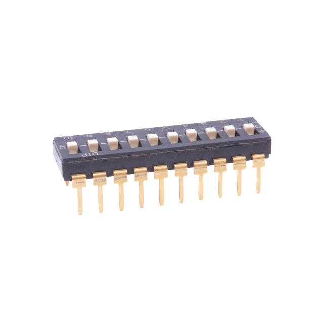 【KAD08LHGT】ハーフピッチDIPスイッチ(8極、24V/25mA)