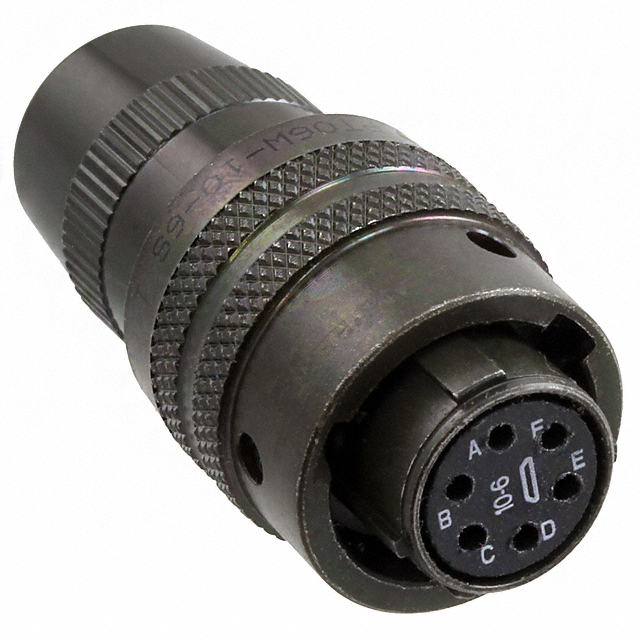 【PT06W-10-6S】CONN PLUG FMALE 6P GOLD SLDR CUP