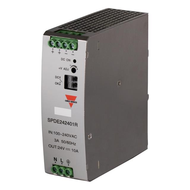 SPDEシリーズ DINレールスイッチング電源(24V/240W)【SPDE242401R】