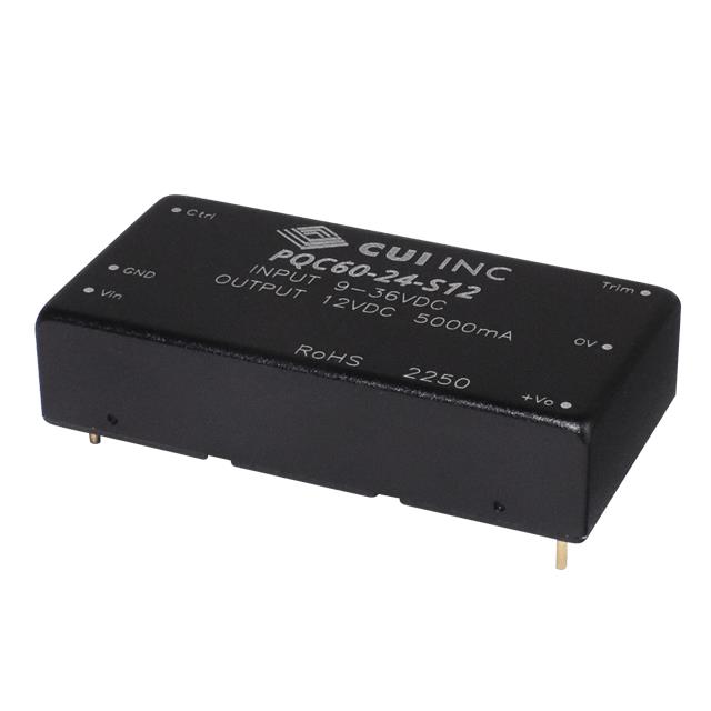 【PQC60-24-S5】DC-DC ISOLATED, 60 W, 9~36 VDC I