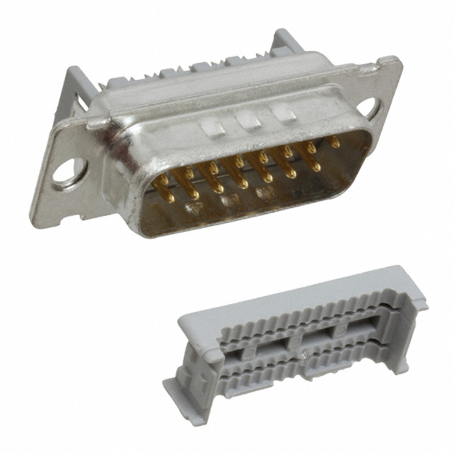 【8215-7000】CONN D-SUB PLG 15POS PNL MNT IDC