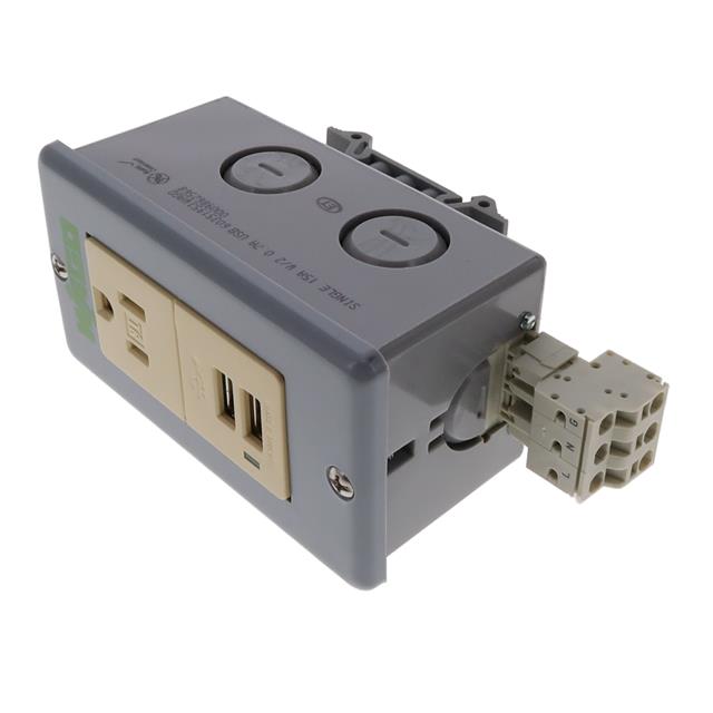USB CHARGER RECEPTACLE,  SINGLE【8002-100/1000-269】