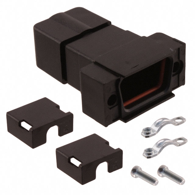 【09670090436】CONN BACKSHELL 9POS 180DEG BLACK
