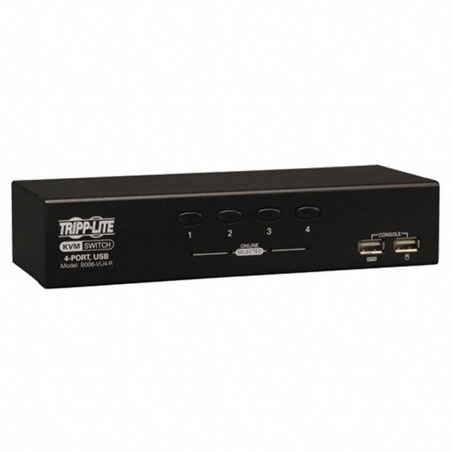 4-PORT DESKTOP KVM SWITCH (USB)【B006-VU4-R】