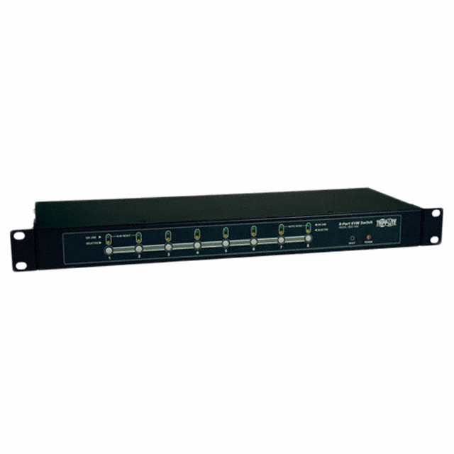 SWITCH KVM 8 PORT 1U RACK MT PS2【B007-008】