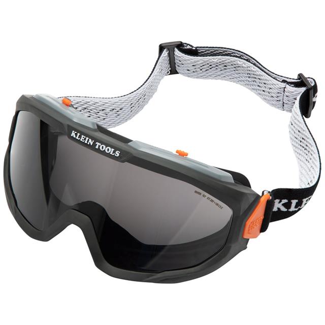SAFETY GOGGLES GRAY TINTED LENS【60480】