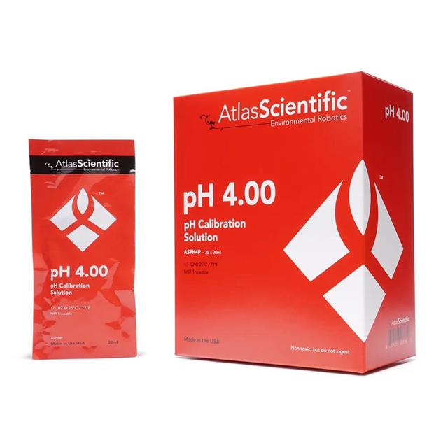 PH 4 CALIB SOLUTION POUCH BOX 25【ASPH4P-25】
