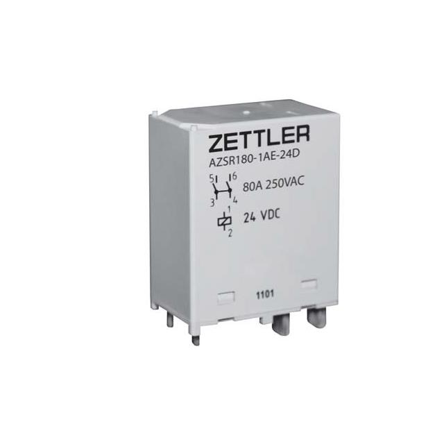 【AZSR180-1AE-24D】RELAY EV CHG SOLAR SPST 80A 24V