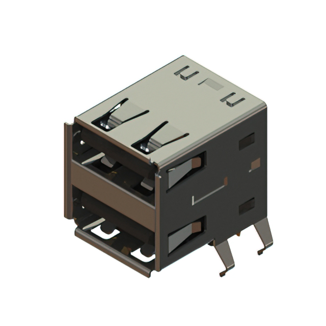 【690N208-224-021】690 SERIES DUAL STACK USB TYPE-A