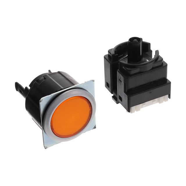【A3UL-TMY-2A2C-5M】SWITCH PUSHBUTTON DPDT 0.1A 30V