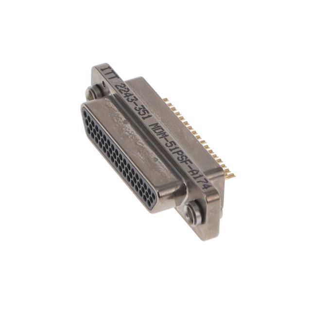 CONN MICRO-D PLUG 51POS PNL MNT【MDM-51PSF-A174】