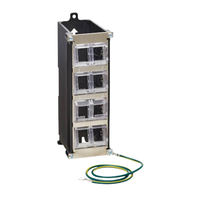 【N063-008-ENC】8-PORT METAL DIN-RAIL MOUNTING K
