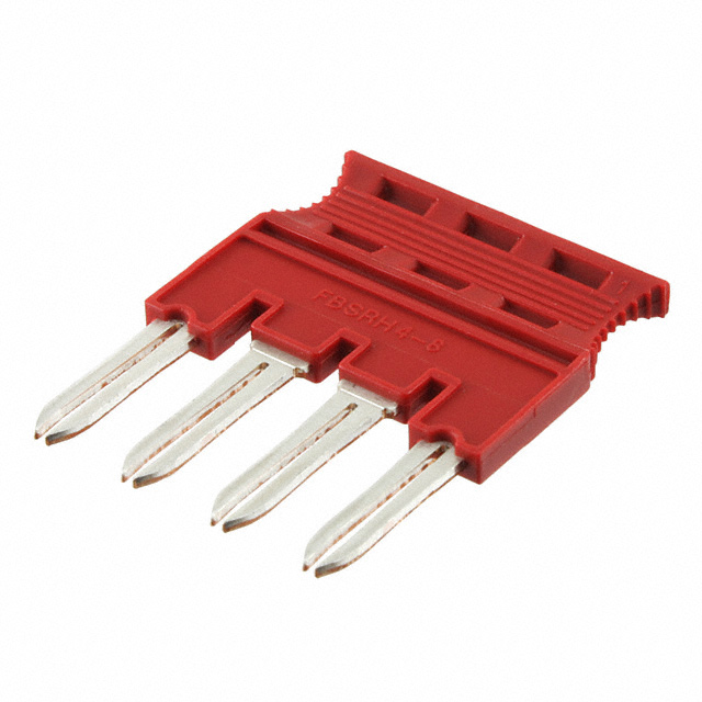 【3033804】JUMPER TERM BLK 4POS FLAT PIN