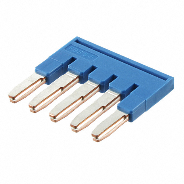 【3036903】JUMPER TERM BLK 5POS FLAT PIN