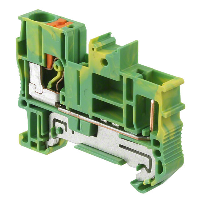 【3061774】TERM BLK 2POS GREEN/YELLOW