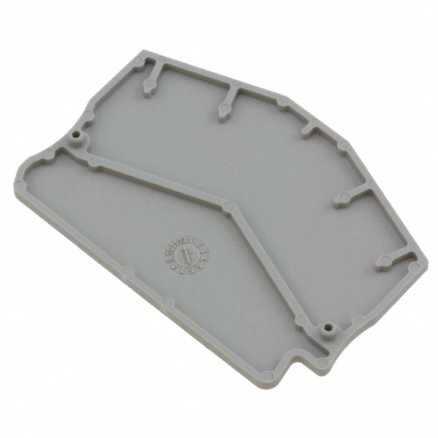 【3031762】CONN TERM BLK END PLATE GRAY