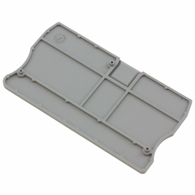 【3036657】CONN TERM BLK END PLATE GRAY