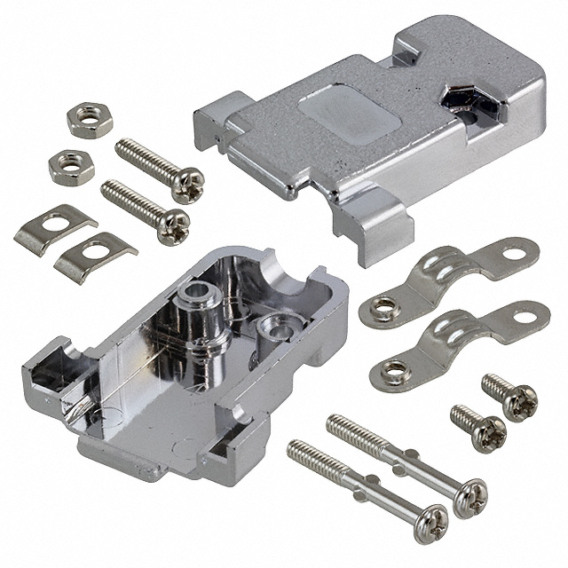 【AGP 09 G-ME】CONN BACKSHELL 9POS 180DEG SHLD