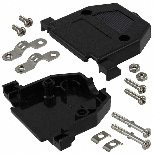 【AGP 25 G-NEW】CONN BACKSHELL 25POS 180DEG BLK