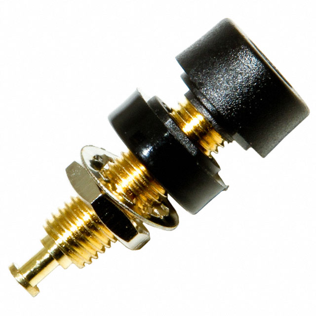 CONN BANANA JACK TURRET BLK 10PK【BU-P2854-0】