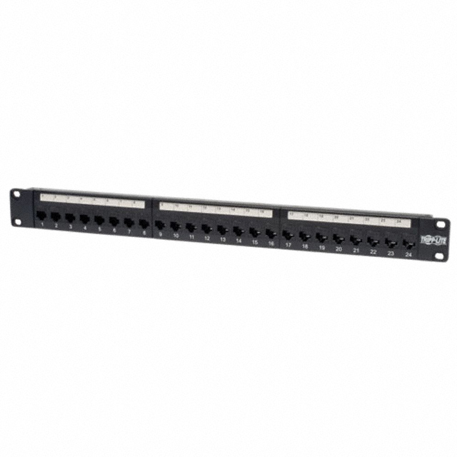 PATCH PANEL 568A/B RJ45 1URM TAA【N254-024】