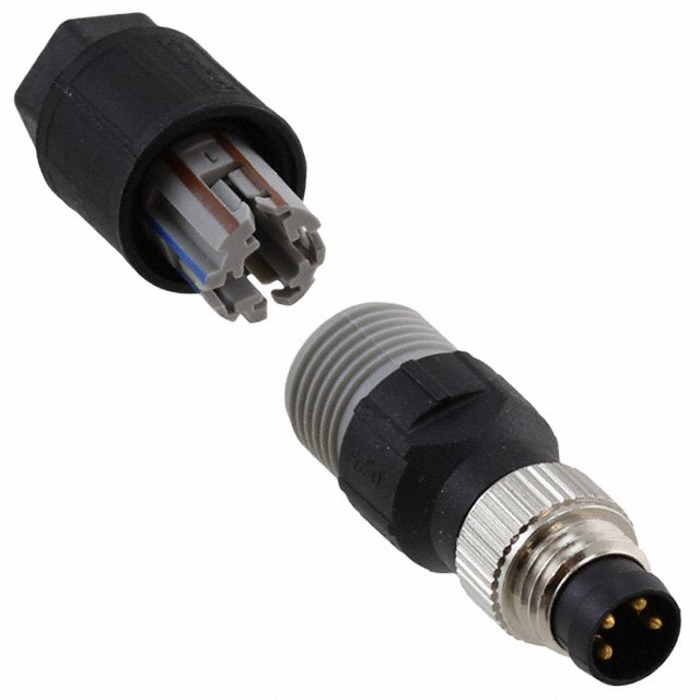 【1441011】CONN PLUG MALE 4POS GOLD IDC