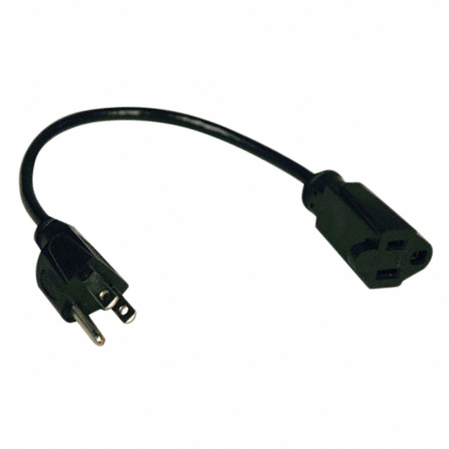 CORD 18AWG NEMA5-15P - 5-15R 1'【P022-001】