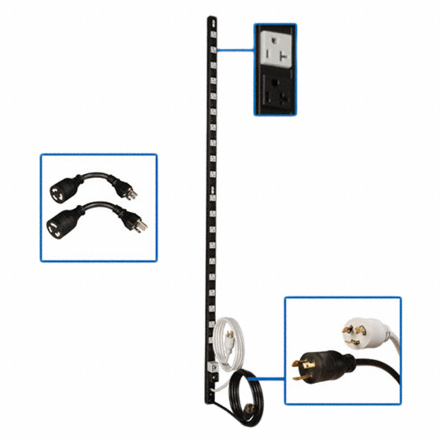 【PDU40TDUAL】POWER STRIP 40OUT 10'CORDS 65"