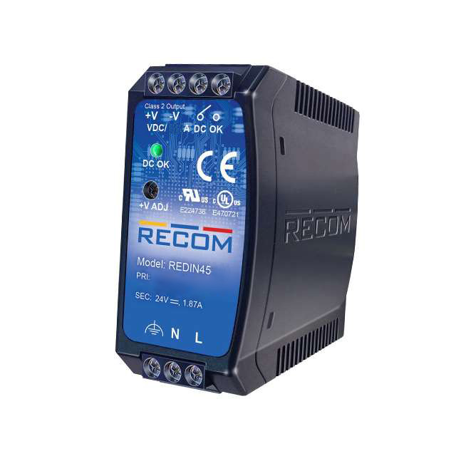【REDIN45-24】AC/DC DIN RAIL SUPPLY 24V 45W