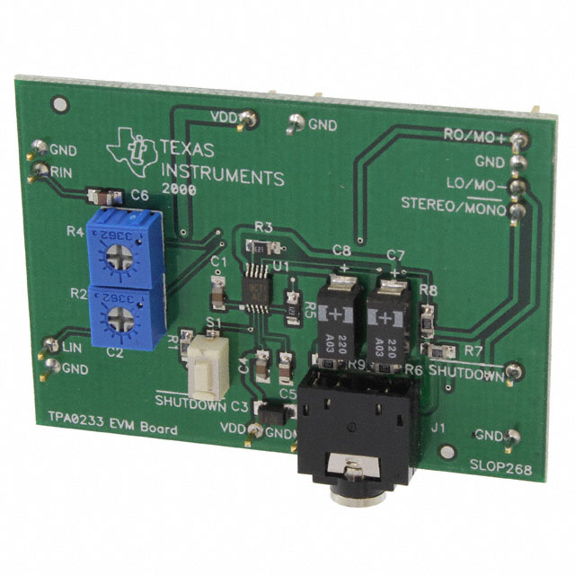 【TPA0233EVM】EVAL BOARD FOR TPA0233