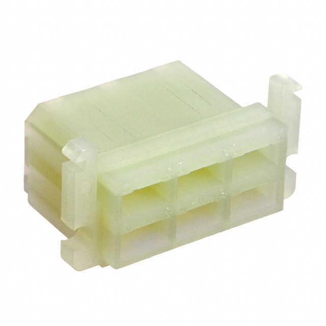 【171432-1】CONN RCPT HSG 0.25 6POS NATURAL