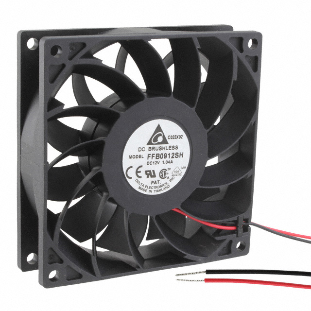 【FFB0912SH】FAN AXIAL 92X25.4MM 12VDC WIRE