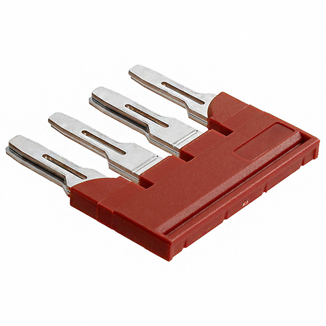 【3030307】JUMPER TERM BLK 4POS FLAT PIN