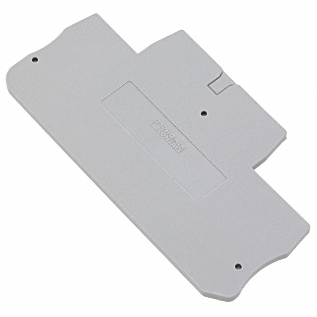 【3208579】CONN TERM BLK END PLATE GRAY
