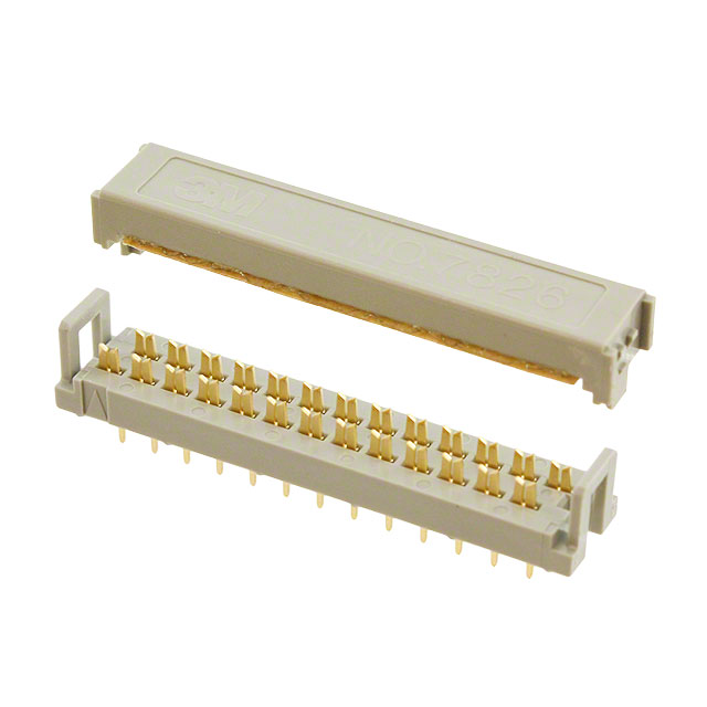 【7826-0000PR】CONN DIP HDR IDC 26P VERT