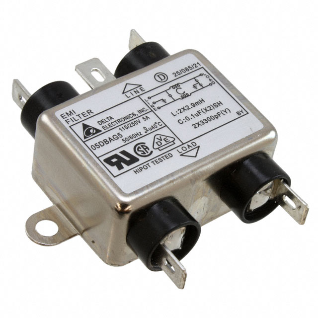 【05DBAG5】LINE FILTER 115V/250VAC 5A CHASS